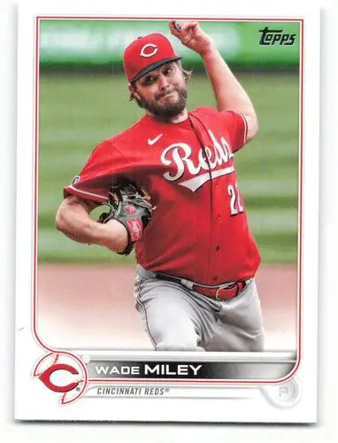 2022 Topps Wade Miley baseball card Reds ID 41013 original gloss sports cards