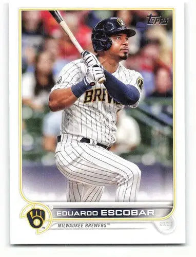 2022 Topps #207 Eduardo Escobar NM-MT Brewers ID:40766 - Baseball Card Single