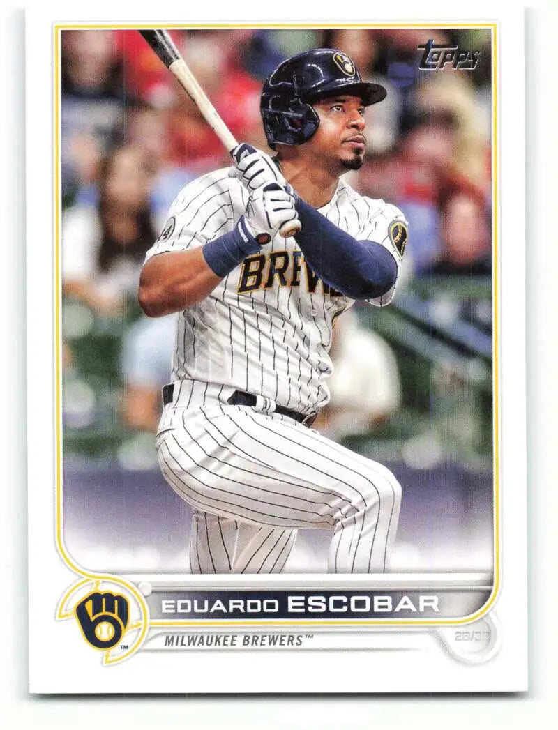 2022 Topps #207 Eduardo Escobar NM-MT Brewers ID:41016 - Baseball Card Single