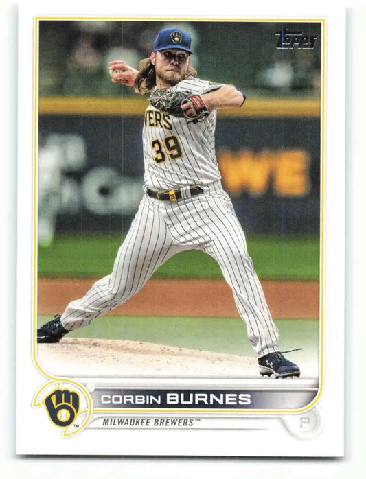 2022 Topps #240 Corbin Burnes NM-MT Brewers ID:41039 - Baseball Card Single