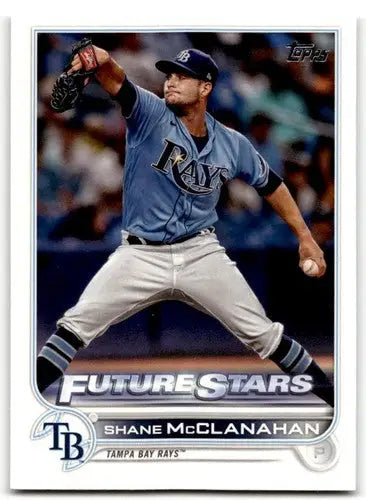 2022 Topps Shane McClanahan Future Star baseball card with original gloss Tampa Bay Rays