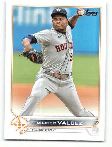 2022 Topps #261 Framber Valdez NM-MT Astros ID:41059 - Baseball Card Single