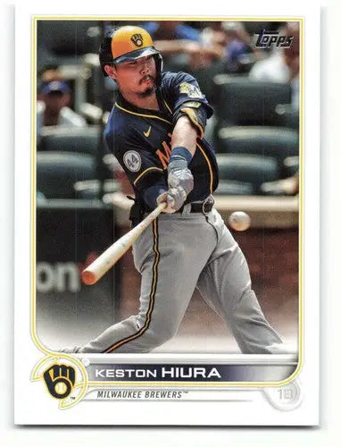 2022 Topps #265 Keston Hiura NM-MT Brewers ID:40809 - Baseball Card Single
