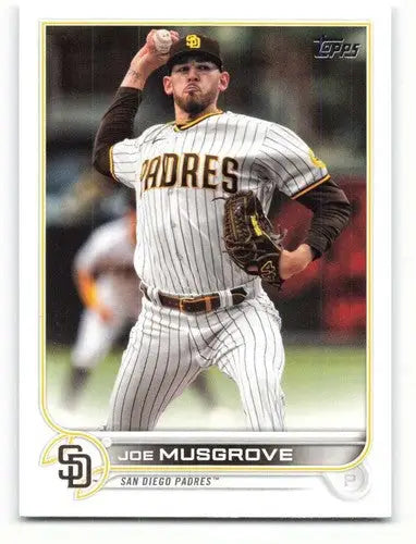 2022 Topps Joe Musgrove baseball card with original gloss, part of sports cards collection