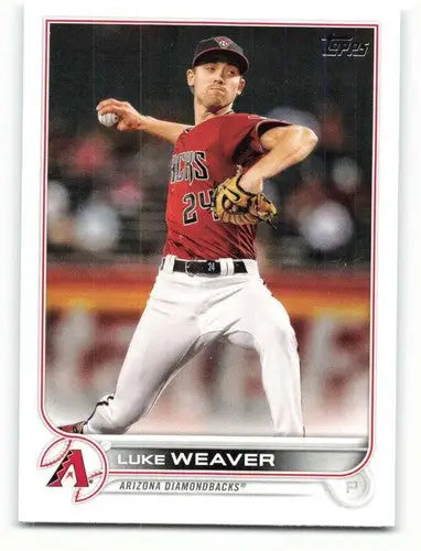 2022 Topps Luke Weaver baseball card with original gloss in NM-MT condition