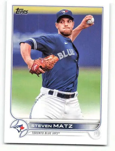 Original gloss Steven Matz baseball card 2022 Topps #276 NM-MT Blue Jays