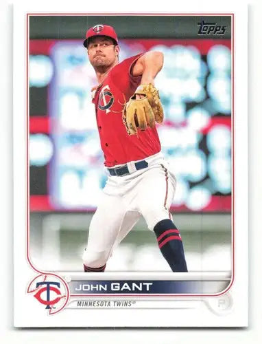 2022 Topps John Gant baseball card with original gloss from Twins ID 40820
