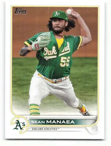 2022 Topps Sean Manaea baseball card with original gloss, NM-MT condition