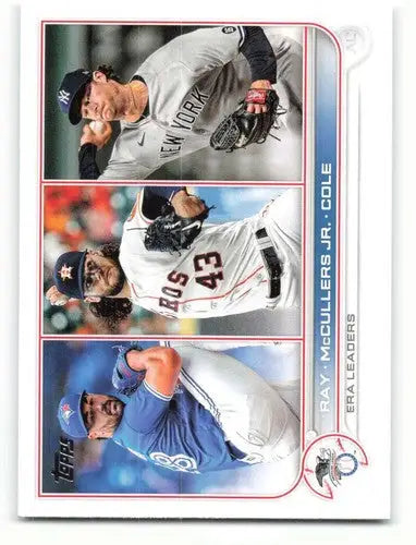 Original gloss baseball card featuring Ray Mccullers and three pitchers for collectors