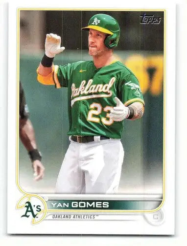 2022 Topps Yan Gomes baseball card with original gloss, perfect for Yan Gomes collectors