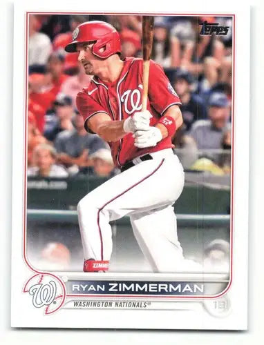 2022 Topps #296 Ryan Zimmerman NM-MT Nationals ID:47329 - Baseball Card Single