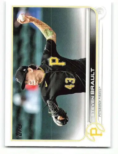 2022 Topps Steven Brault baseball card with original gloss NM-MT Pirates ID 47681