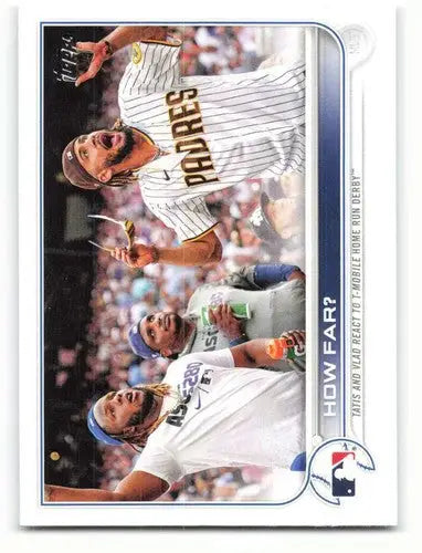 Original gloss baseball card featuring Vladimir Guerrero Jr. and Fernando Tatis Jr