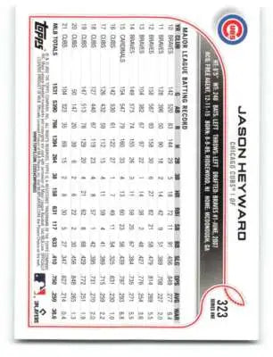 2022 Topps #323 Jason Heyward NM-MT Cubs ID:41131 - Baseball Card Single
