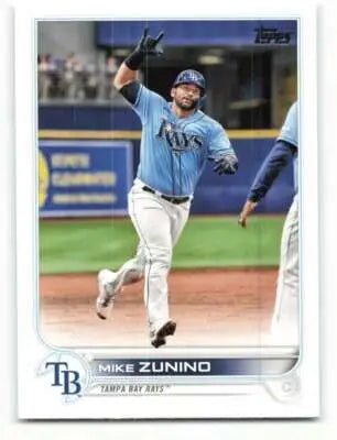 2022 Topps Mike Zunino baseball card with original gloss Rays ID 41133