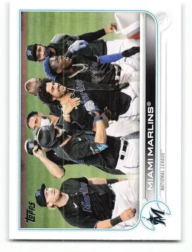 Original gloss Miami Marlins baseball card featuring Simply Sandoval from 2022 Topps #326
