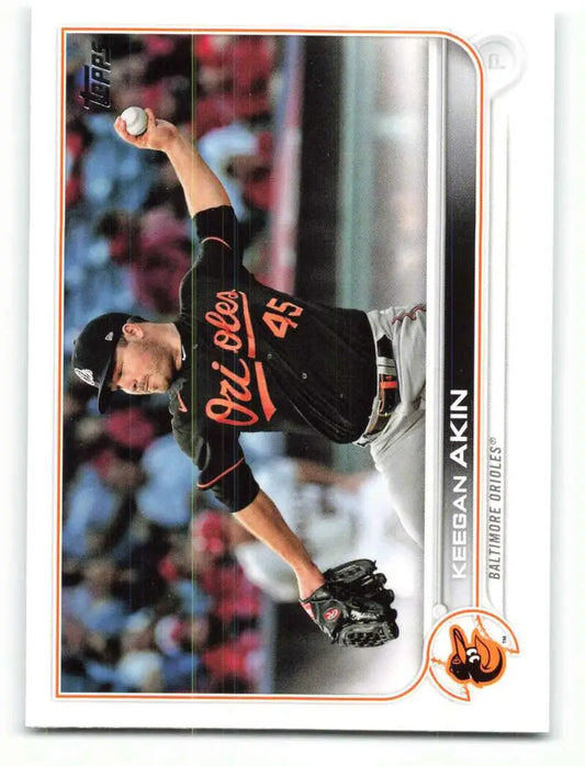 2022 Topps #328 Keegan Akin NM-MT Orioles ID:41139 - Baseball Card Single