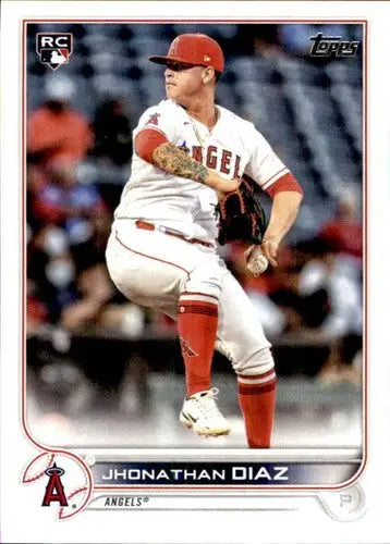 2022 Topps #332 Jhonathan Diaz NM-MT RC Rookie Angels ID:43944 - Baseball Card Single