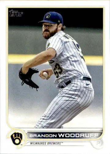 2022 Topps #336 Brandon Woodruff NM-MT Brewers ID:43947 - Baseball Card Single