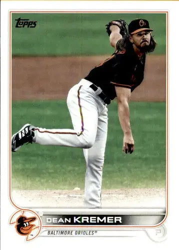 2022 Topps #340 Dean Kremer NM-MT Orioles ID:44145 - Baseball Card Single