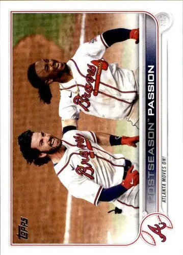2022 Topps #342 Swanson/Albies NM-MT Braves ID:43949 - Baseball Card Single