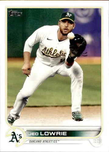 2022 Topps #343 Jed Lowrie NM-MT Athletics ID:43950 - Baseball Card Single