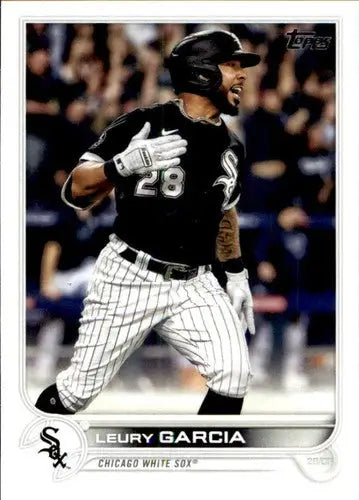 Leury Garcia baseball card with original gloss from 2022 Topps #348 NM-MT White Sox