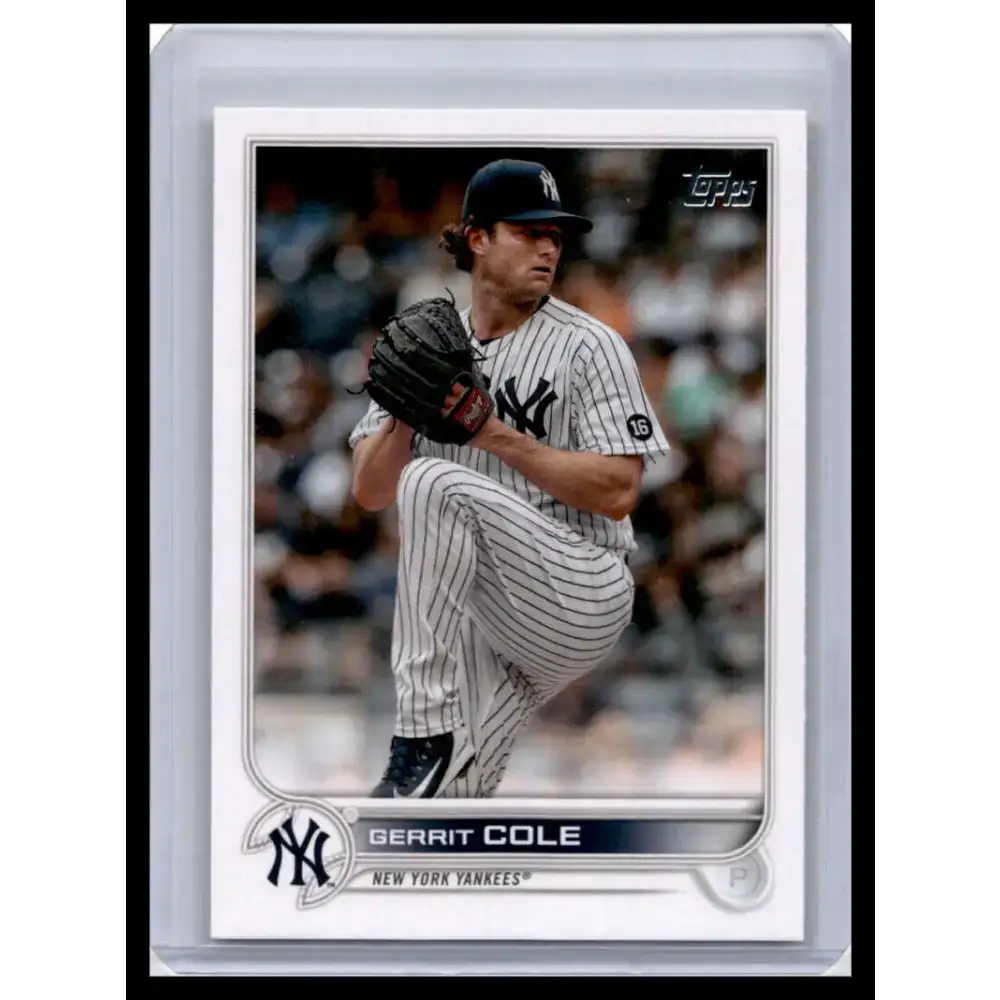 2022 Topps #35 Gerrit Cole NM-MT New York Yankees Baseball Card - Baseball Card Single
