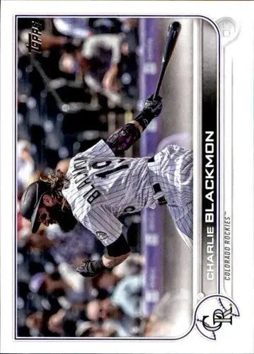 Charlie Blackmon baseball card with original gloss, 2022 Topps #352 NM-MT Rockies