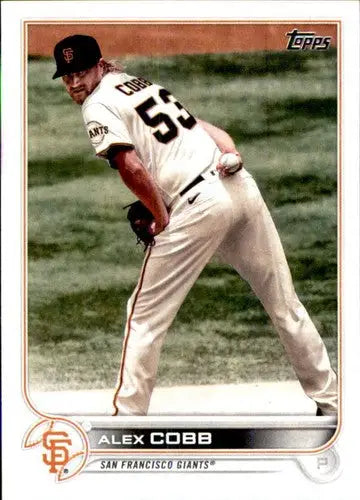 2022 Topps #359 Alex Cobb NM-MT Giants ID:44321 - Baseball Card Single