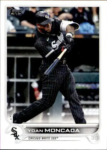 2022 Topps Yoan Moncada baseball card with original gloss, NM-MT White Sox ID 43959