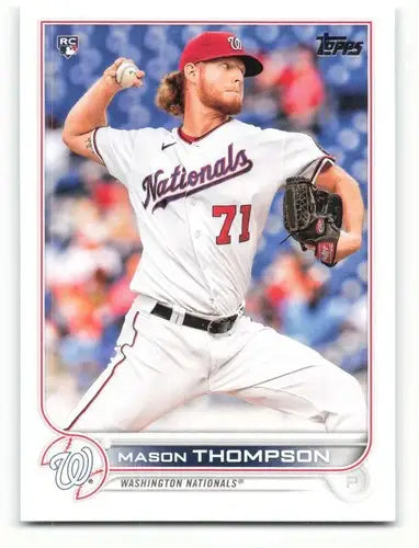 2022 Topps #38 Mason Thompson NM-MT RC Rookie Nationals ID:40534 - Baseball Card Single