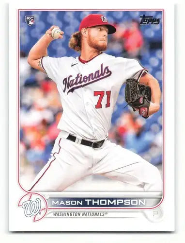2022 Topps Mason Thompson NM-MT Rookie Baseball Card Featuring Mason Thompson with Original Gloss
