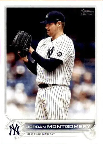 Jordan Montgomery baseball card with original gloss, NM-MT condition from 2022 Topps