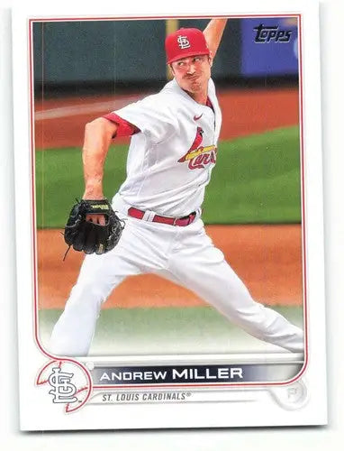 Andrew Miller baseball card from 2022 Topps #39 featuring Cardinals sports cards collection