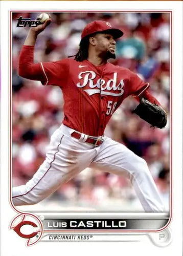 2022 Topps Luis Castillo baseball card with original gloss NM-MT Reds ID 43969
