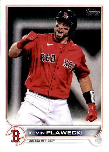 2022 Topps #393 Kevin Plawecki NM-MT Red Sox - Baseball Card Single