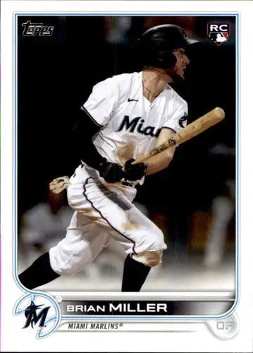 2022 Topps #425 Brian Miller NM-MT RC Rookie Marlins ID:43979 - Baseball Card Single