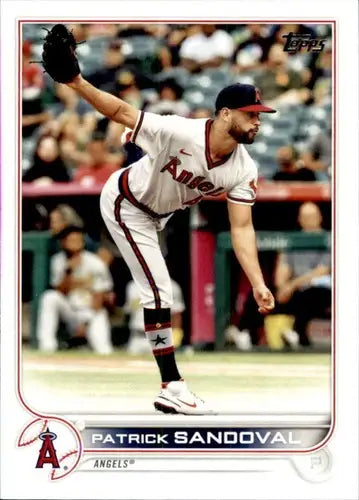 2022 Topps Patrick Sandoval NM-MT baseball card with original gloss featuring Patrick Sandoval