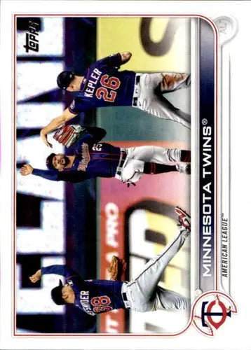 Original gloss Minnesota Twins baseball card from 2022 Topps #435 NM-MT