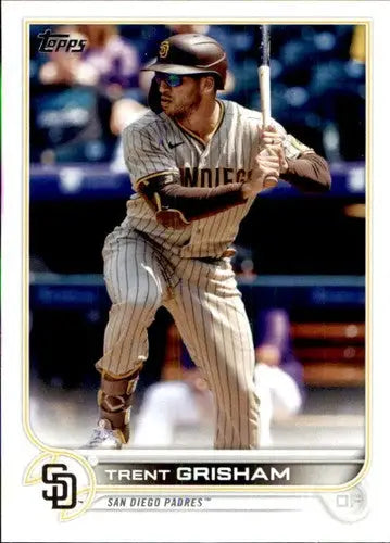 2022 Topps Trent Grisham baseball card with original gloss NFT-MT Padres ID:43989