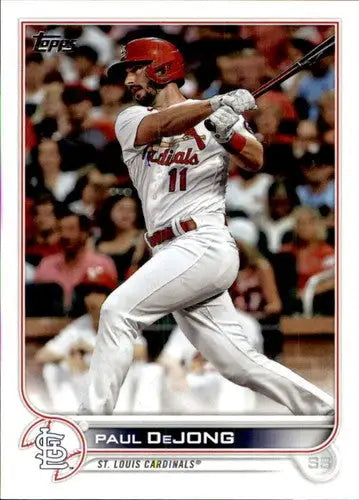 Paul DeJong baseball card with original gloss in NM-MT condition from 2022 Topps