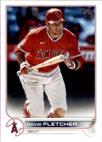 David Fletcher baseball card with original gloss from 2022 Topps #447 NM-MT