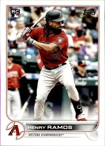 Baseball trading card of Henry Ramos with original gloss, 2022 Topps #455 NM-MT