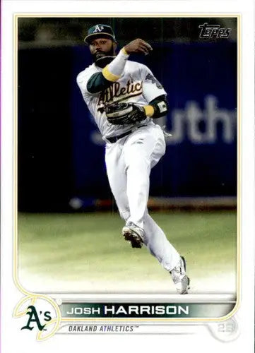 2022 Topps Josh Harrison baseball card with original gloss NM-MT Athletics ID 44351