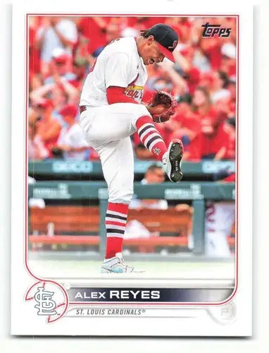 2022 Topps Alex Reyes baseball card with original gloss from Simply Sandoval Cardinals