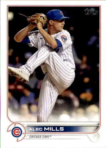 Alec Mills baseball card with original gloss, 2022 Topps #474 NM-MT Cubs