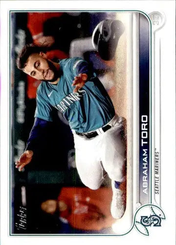 Abraham Toro baseball card 2022 Topps #477 with original gloss NM-MT Mariners