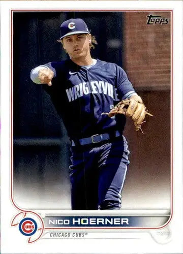 2022 Topps #490 Nico Hoerner NM-MT Cubs ID:44025 - Baseball Card Single