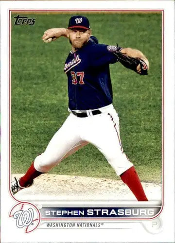 2022 Topps #492 Stephen Strasburg NM-MT Nationals ID:44314 - Baseball Card Single